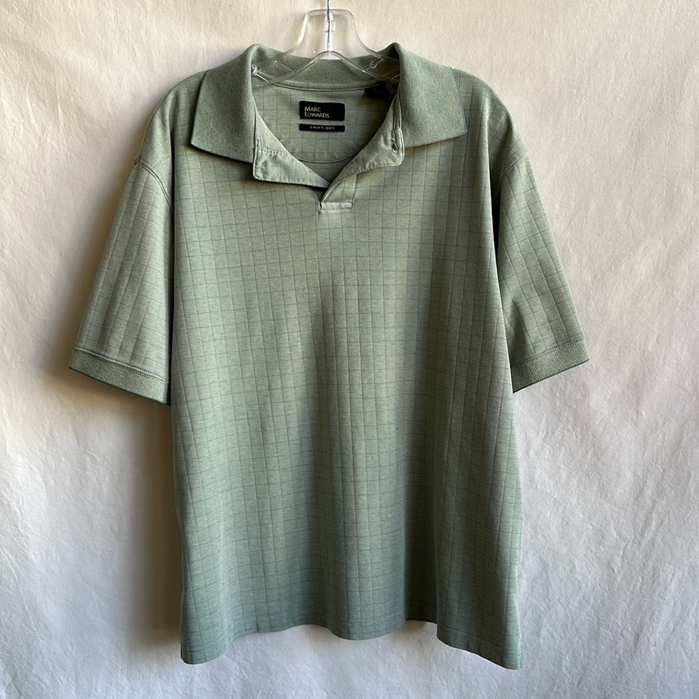 Marc Edwards swift dry green polo shirt, size L